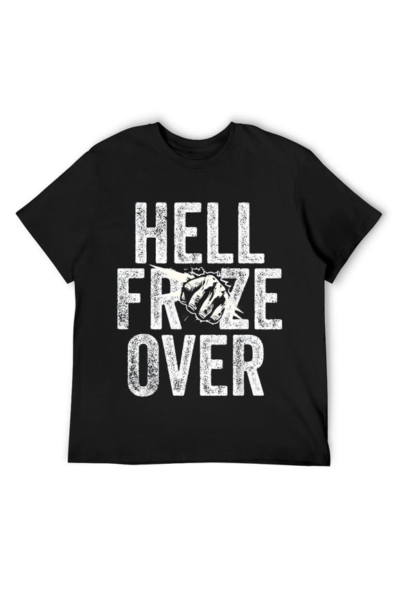 Mens Hell Froze Over soe Hell Froze Over T-Shirt Black