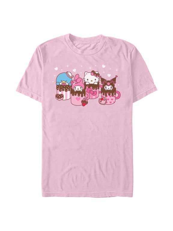 Mens Hello Kitty Lovely Mug Friends T Shirt