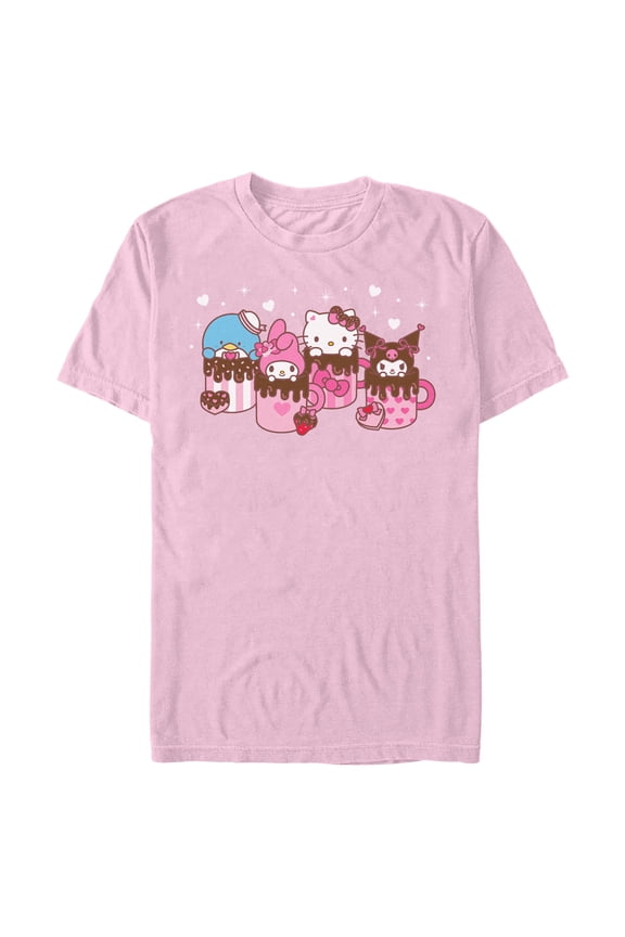 Mens Hello Kitty Lovely Mug Friends T Shirt
