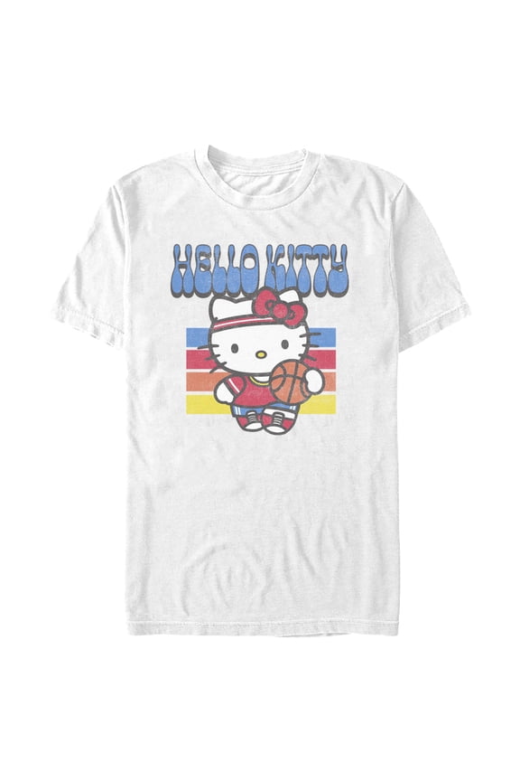 Mens Hello Kitty Retro and Sports Hello Kitty T Shirt