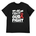 thumbnail image 1 of Mens Hemophilia Awareness Red Ribbon / Blood Disorder Support T-Shirt Black 2X-Large, 1 of 5