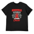 thumbnail image 1 of Mens Hemophilia Messed Wrong Chick Support Hemophilia Survivor Short Sleeve T-Shirt Black Medium, 1 of 5