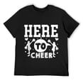 thumbnail image 1 of Mens Here To Cheer | Cheerleader T Shirt Black, 1 of 5