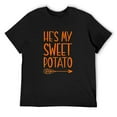 thumbnail image 1 of Mens Hes My Sweet Potato Shirt I Yam Set T-Shirt Black Medium, 1 of 5