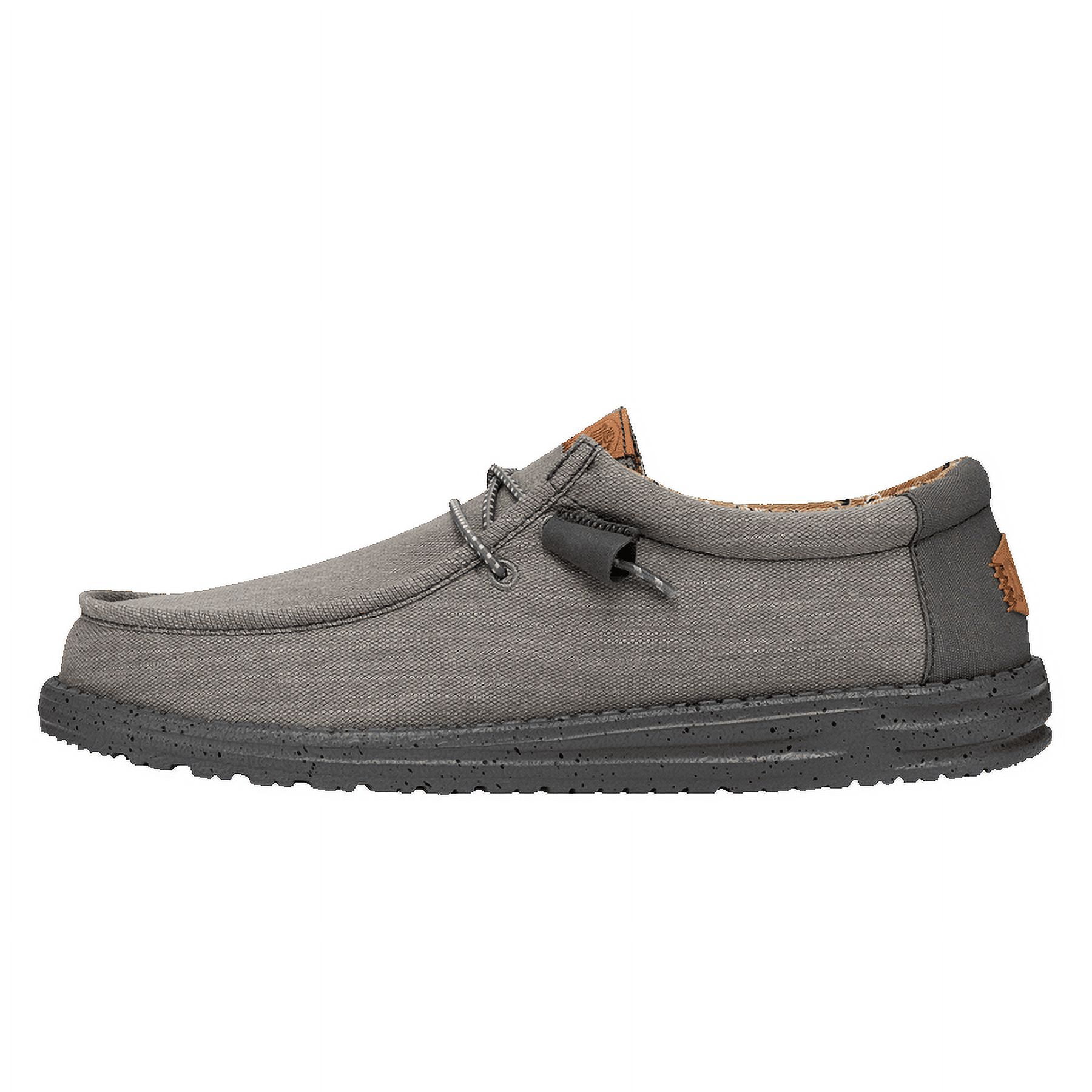 Hey Dude Wally Washed Canvas Mens Size 8 Gray Charcol Athletic Slip On Shoes Amazon.com | HEYDUDE Men main image 3