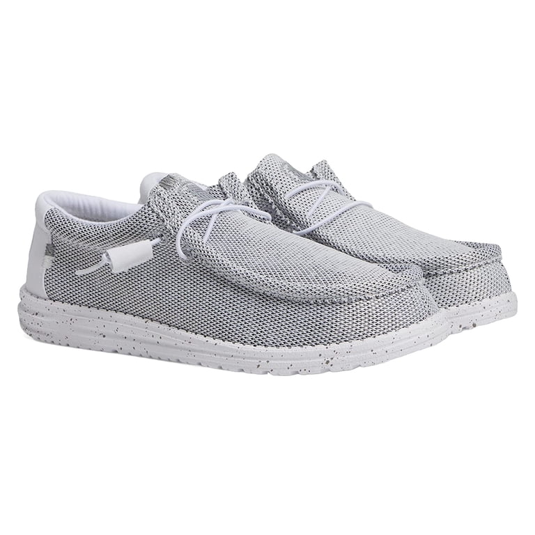 Mens Hey Dude Wally Sox Stone White Casual Shoe - Walmart.com display picture 1