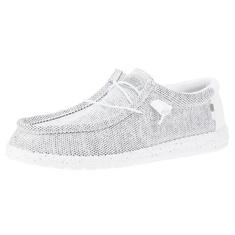 Hey Dude Mens Wally Sox Casual Shoe, Stone White - Walmart.com display picture 3