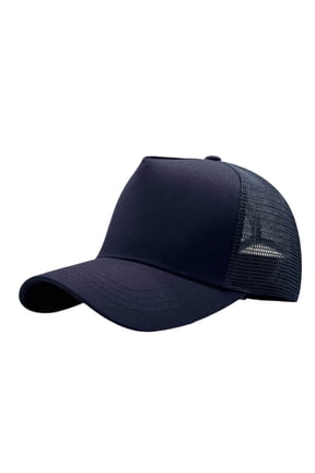 Mens High Crown Mesh Baseball Cap – Adjustable Sun Dad Hat Available in One Size, Breathable Solid Color Outdoor Headwear