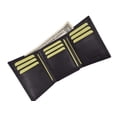 thumbnail image 1 of Mens High Quality Genuine Leather Card Holder Trifold Wallet with Outside ID Window by Cavelio 730055 (C), 1 of 28
