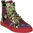 thumbnail image 1 of Mens High Top Shoes FIESSO by AURELIO GARCIA Chain Medusa Celebrity 2421 Red, 1 of 9