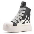 thumbnail image 1 of Mens High-top Thick-soled Shoelaces Are Casual, Fashionable And Comfortable. Classic Burning Flame Shoes Are Comfortable Sneakers, 1 of 1