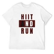 Mens Hiit Gym High Intensity Interval Training T-Shirt White Small