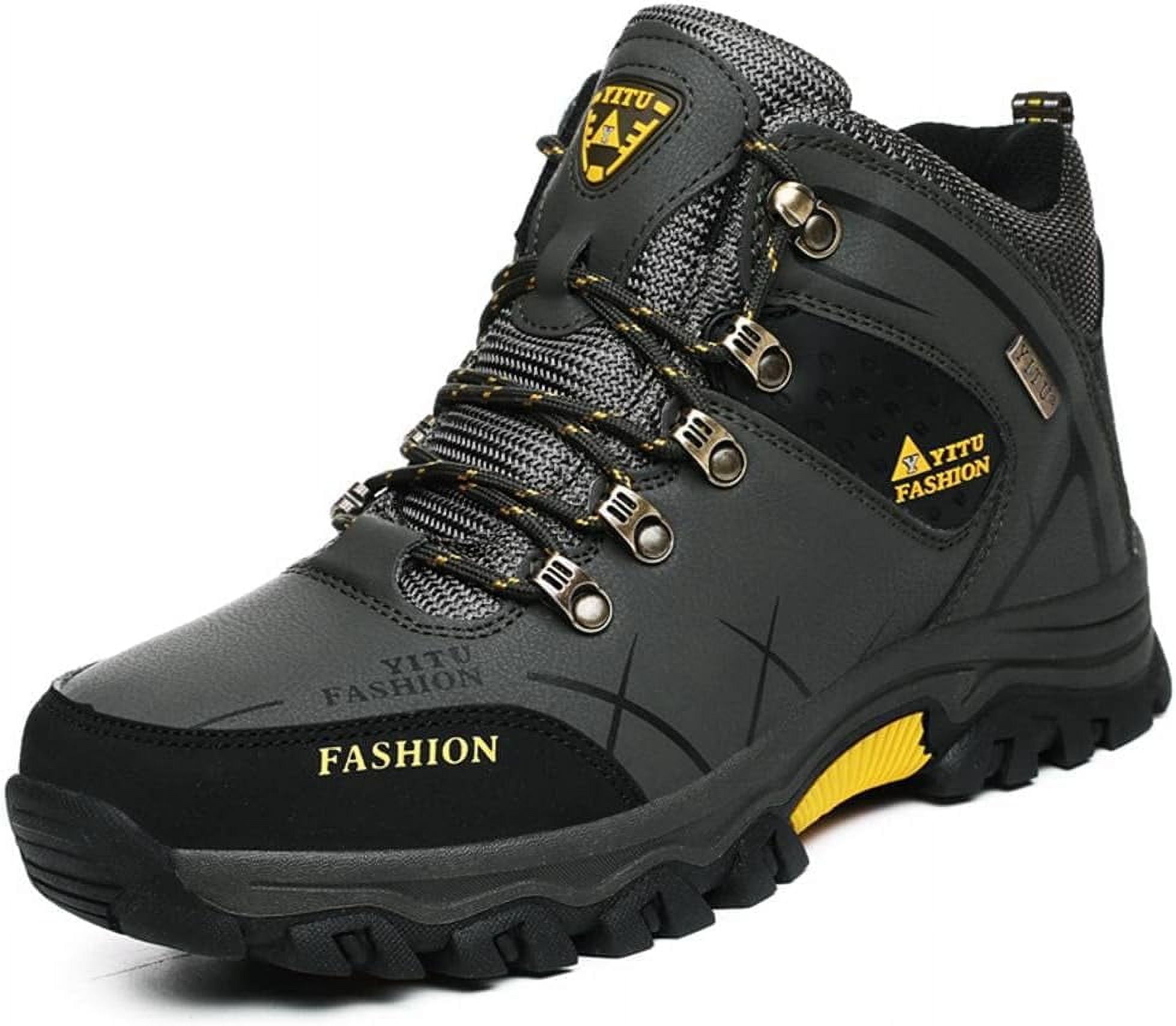 Mens Hiking Boots Non-Slip Outdoor Mid Top Ankle Boot  display picture 3