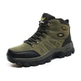 thumbnail image 1 of Mens Hiking Boots Outdoor Hiking Trekking Work Climbing Shoes Slip Resistant Lightweight Camping Work Shoes Green 7.5 US, 1 of 7