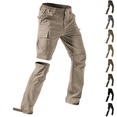 thumbnail image 1 of Mens Hiking Convertible Pants Outdoor Waterproof Quick Dry Zip Off Lightweight Fishing Pants Green L, 1 of 8