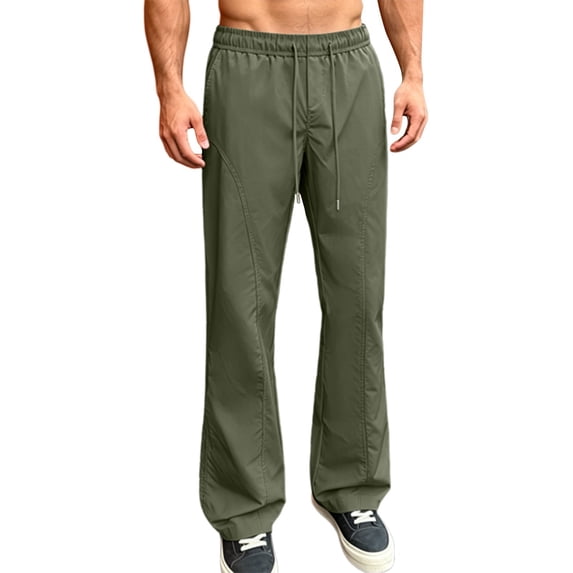 Mens Hiking Pants Boot Cut Quick Dry Water Resistant Lightweight Trackpant Outdoor Fishing Travel Trousers With Pocket