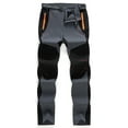 thumbnail image 1 of Mens Hiking Pants Waterproof Lined Quick Dry Pants Water Resistant Zip Pockets Lightweight Outdoor Pants For Camping Ice Fishing Work Travel, 1 of 4