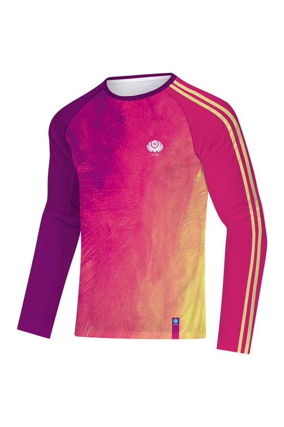 Mens Hiking Shirt UPF 50+ UV Sun Protection Outdoor Long Sleeve Breathable Performance T-Shirt Purple M