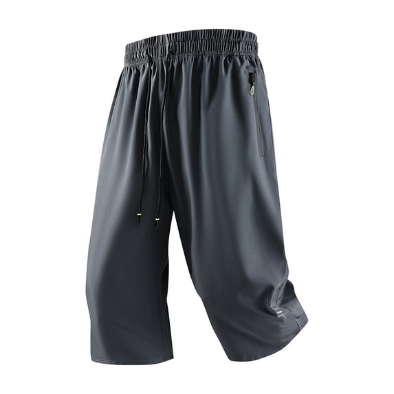 Mens Hiking Shorts 7" Quick Dry Lightweight 3 Zipper Pockets Summer Workout Gym Athletic Running Shorts Men,2XL