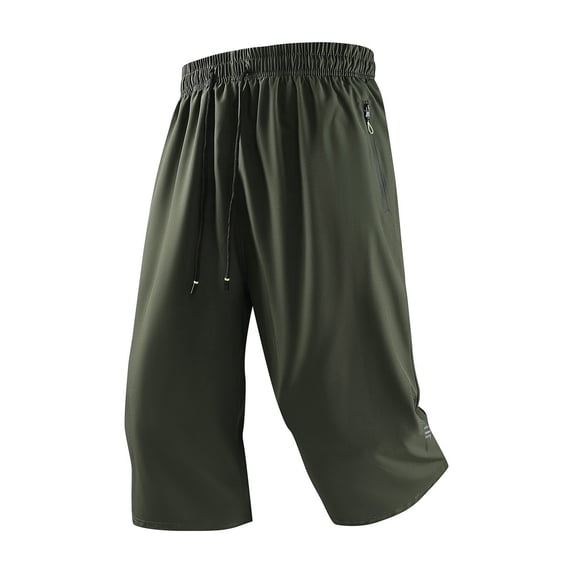 Mens Hiking Shorts 7" Quick Dry Lightweight 3 Zipper Pockets Summer Workout Gym Athletic Running Shorts Men,3XL