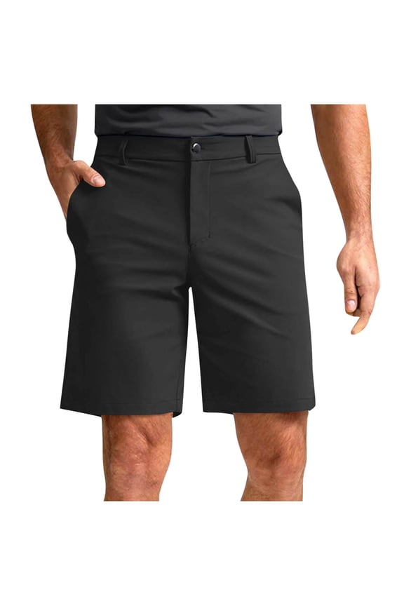 Men's Stretch Slim Fit Business Casual Shorts, Wrinkle Resistant Dress Shorts with Pockets S-3XL