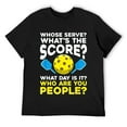 thumbnail image 1 of Mens Hilarious Pickleball Quote for Humorous Sport Athletes T-Shirt Black, 1 of 5