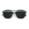 thumbnail image 1 of Mens Hipster Keyhole Rectangle Horn Rim Plastic Nostalgic Sunglasses Slate - Green, 1 of 7