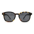 thumbnail image 1 of Mens Hipster Thin Plastic Keyhole Sunglasses Tortoise Black, 1 of 4