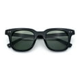 thumbnail image 1 of Mens Hipster Vintage Classic Horn Rim Hustler Plastic Sunglasses Black - Green, 1 of 8