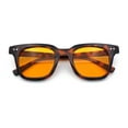 thumbnail image 1 of Mens Hipster Vintage Classic Horn Rim Hustler Plastic Sunglasses Tortoise - Orange, 1 of 8