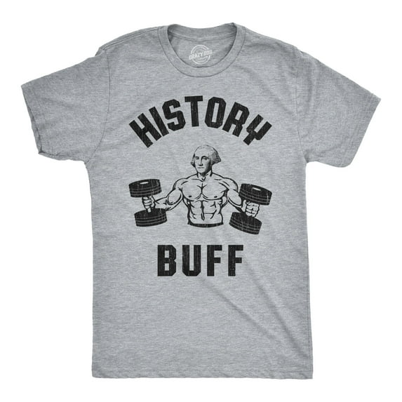Mens History Buff T Shirt Funny George Washington 4th of July Tee Graphic Tees