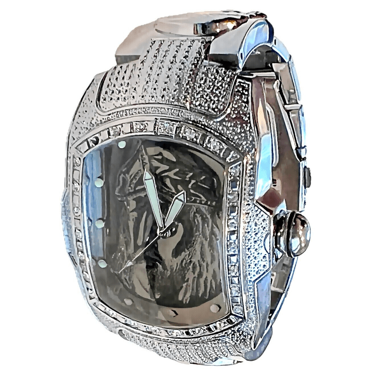 Silver Square Watch Crystal Gemstone Handcrafted Unique Wristwatch New Gift Amazon.com: CIGA Design Women main image 4