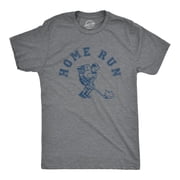 Mens Home Run T Shirt Funny Sarcastic Wrong Sport Joke Hockey Tee for Guys Graphic Tees