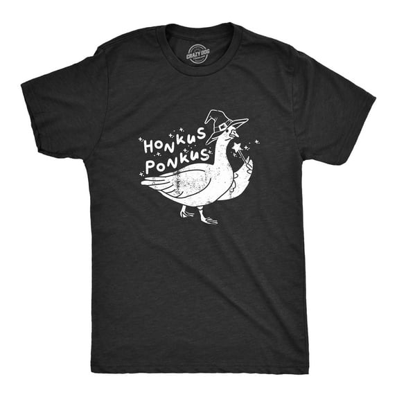 Mens Honkus Ponkus T Shirt Funny Halloween Lovers Goose Witch Joke Tee for Guys Graphic Tees