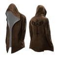 thumbnail image 1 of Mens Hooded Cardigan Long Sleeve Knit Sweater With Printed Interior Clothes, 1 of 5