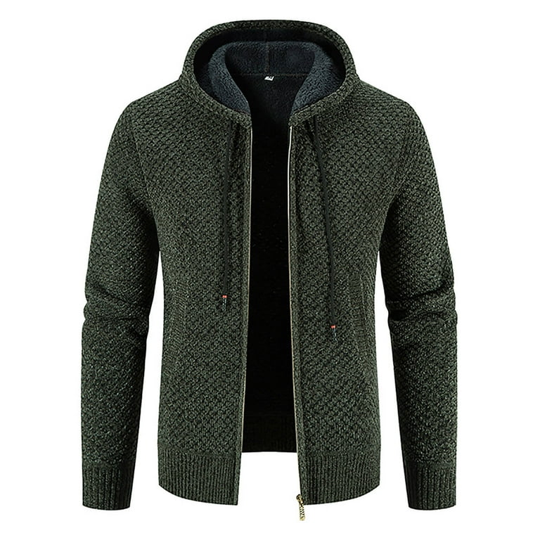 Zip up hooded outlet cardigan