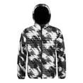 thumbnail image 1 of Mens Hooded Down Coats Winter Daily Wear Puffer Coat Long Sleeve Zipper Up Camouflage Outerwear Classic Comfortable Fit Down Coat with Pockets, 1 of 4