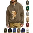 thumbnail image 1 of Mens Hooded Pullover Sweatshirt,Oversized Long-Sleeve Sweatshirt with Unique Large Pet Pocket and Thumb Hole Design, 1 of 8