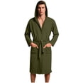 thumbnail image 1 of Mens Hooded Robe, Soft Cozy Bath or Spa Robes for Men Lightweight Winter Warm Long Sleeve Bathrobes with Belt Loungewear, 1 of 7