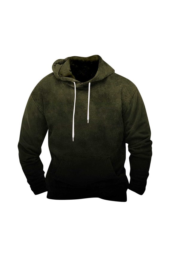 Mens Hooded Sweatshirt,Head Cover for Men,Fashion Man Head Cover Colour Gradient Motion Hooded Sweater Hooded Sweatshirts Blouse