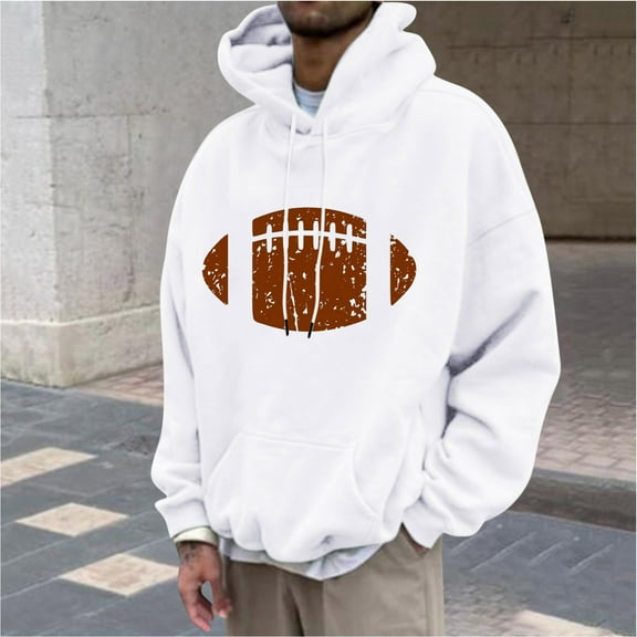 Mens Hooded Sweatshirt Long Sleeve Solid Knitted Hoodie Pullover Sweater Men Casual Fashion Hooded Sweatshirts Round Neck Print Pullover Long Sleeve Tops Sweatshirt