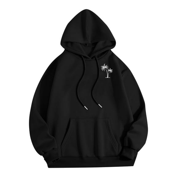 Mens Hooded Sweatshirts Iyufng,Hoodies for Men,Men Casual Fashion Solid Pullover Long Sleeve Hoodie with Pocket Sweatshirts,Mens Hoodies Pullover