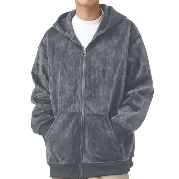Mens Hooded Sweatshirts Iyufng,Hoodies for Men with Zipper,Large Pocket Cardigan Sweatshirt Hooded Zipper Sweatshirt Jacket,Mens Hoodies Pullover