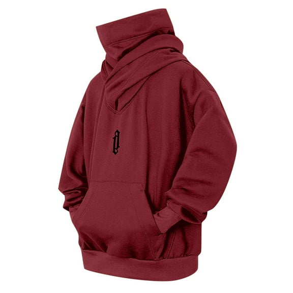 Mens Hooded Sweatshirts Iyufng,Hoodies for Men,Men's Loose Casual Solid Color Pocket Top Hoodie,Mens Hoodies Pullover