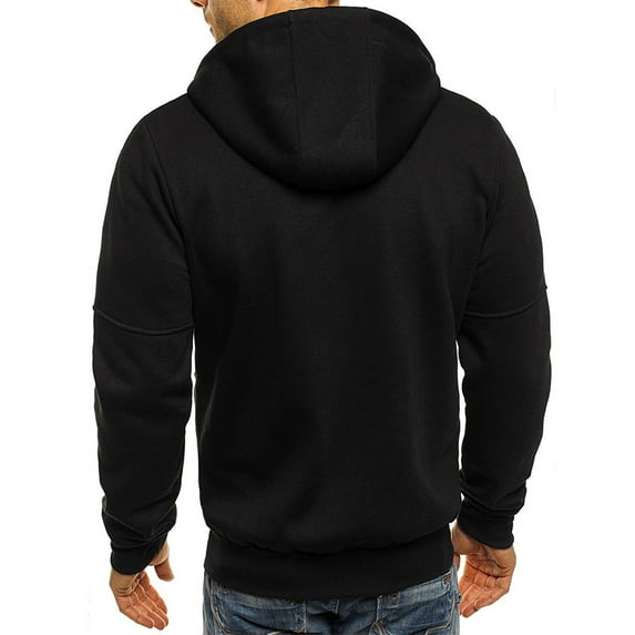 Mens Hoodie Men Hoodie Mens Slim Fit Zip Up Hoodies Sweatshirt Lightweight Long Sleeve with Kanga Pocket