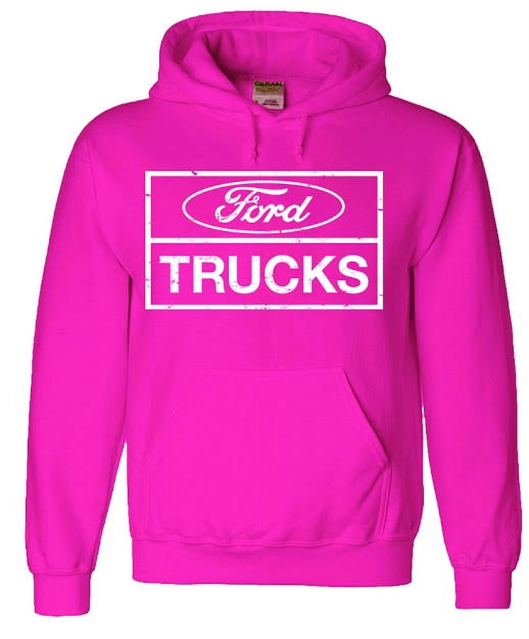 Mens Hoodie Pink Ford Trucks Sweatshirt Walmart