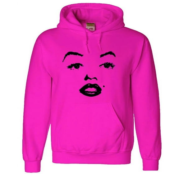 Mens Hoodie Pink Marilyn Monroe Sweatshirt