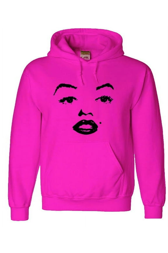 Mens Hoodie Pink Marilyn Monroe Sweatshirt