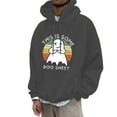thumbnail image 1 of Mens Hoodie Pullover Graphic Fleece Novelty Cool Funny Hoody Hooded With Pockets Mens Work Clothing,Dark Gray,M, 1 of 3