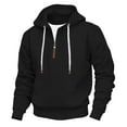 thumbnail image 1 of Mens Hoodie Qiggri Men's Fashion Hoodies Pullover Casual Sweatshirt Drawstring Quarter Zip Hoodie, 1 of 6